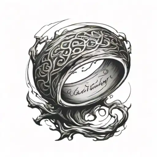 Lord Of The Rings Inscription Of One Ring