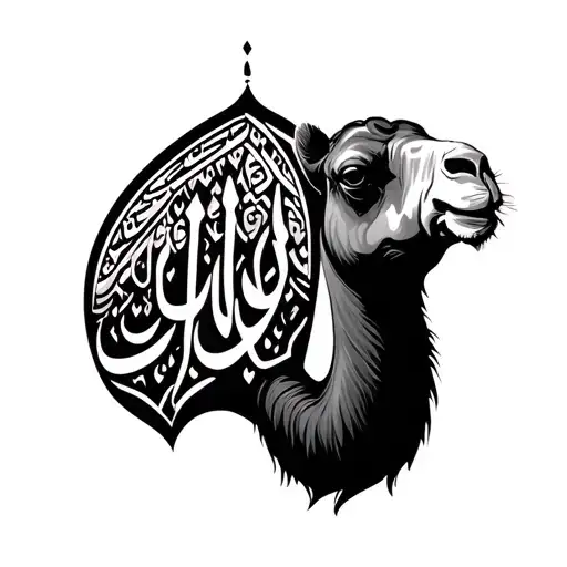 Arabic Camel Sand Letters