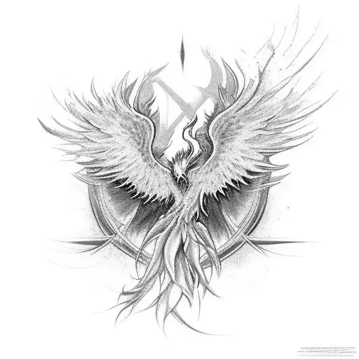 A Phoenix Rising From A Person