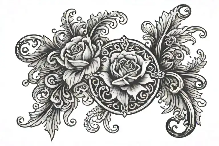 Wrist Band Gothic Tattoo Design
