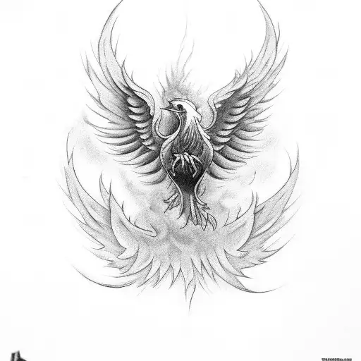 A Phoenix Rising From A Body
