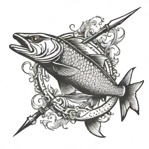 Hunting And Fishing With Initials A And J