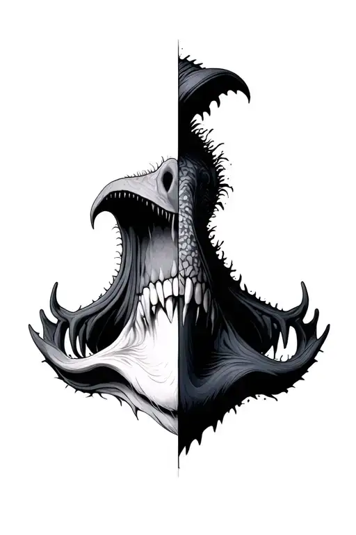 Arauararia And Jaw Half Half