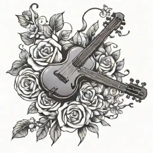 Music And Flower Bouquet