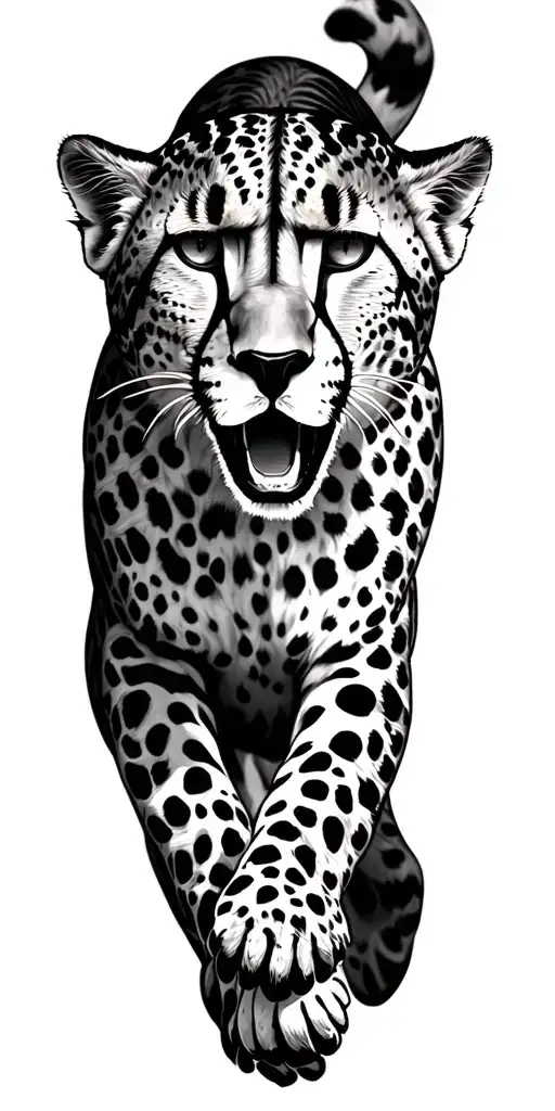 Cheetah Leaping