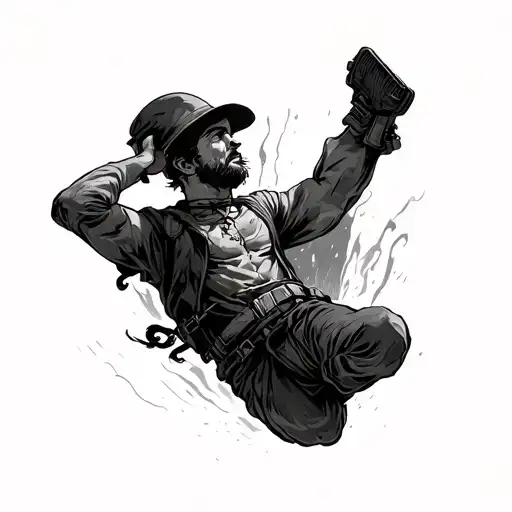 Adventure Guy Falling