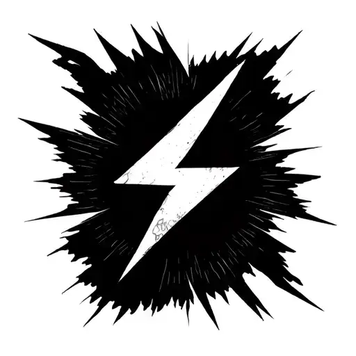 Bowie Lightning Bolt With Ren Gill Symbol
