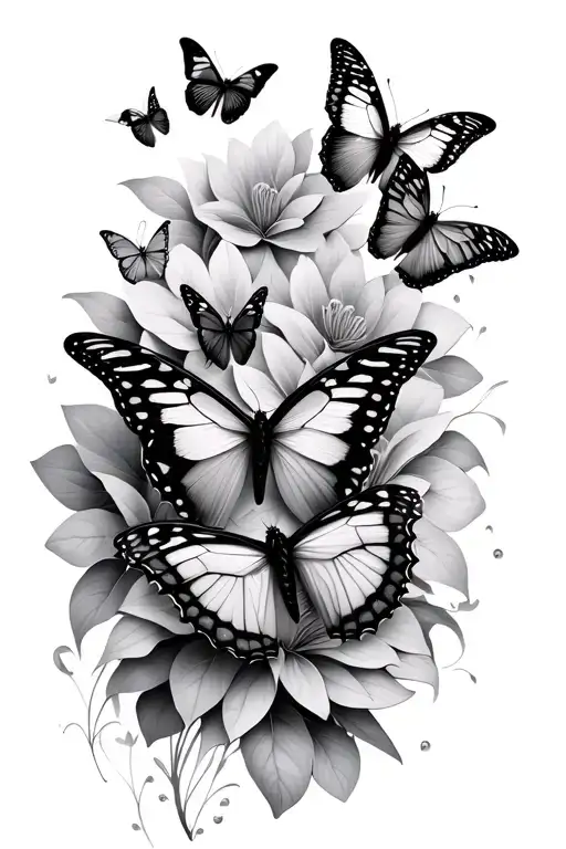 Butterflies Fluttering