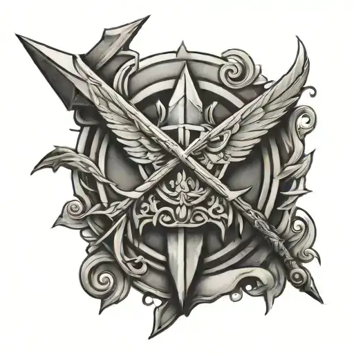 Prestyn With Arrow Design