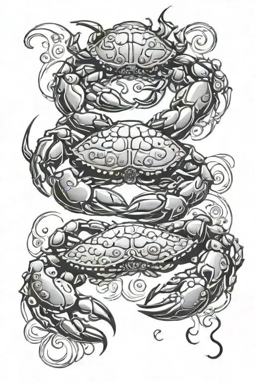 Leo And Pisces And Cancer Crab