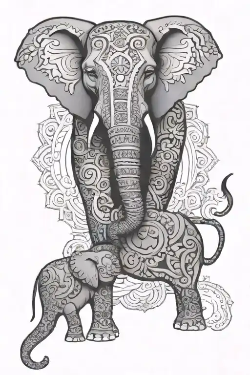 Elephant Mandala