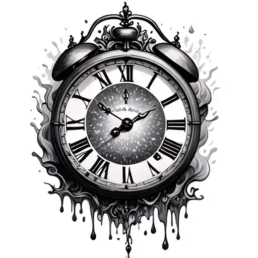 Melting Clock Daughters Birthday