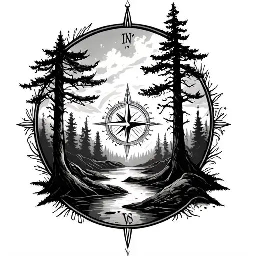 Abandon Forest With Compass