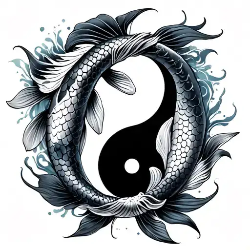 Koi Fish Yin Yang