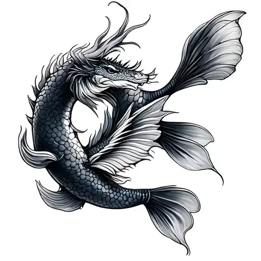 Dragon Koi Fish