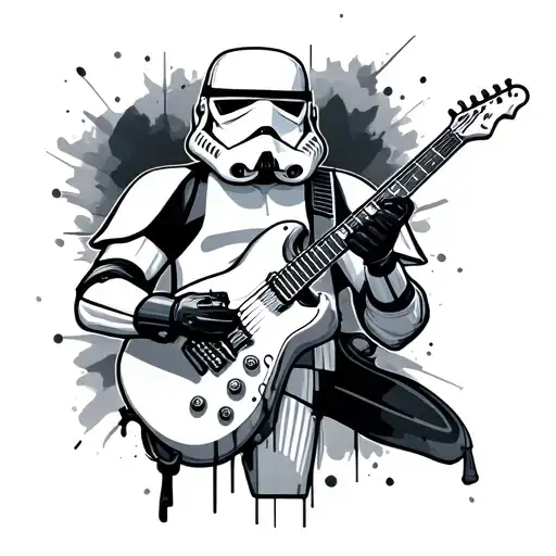 Stormtrooper And Electric Guitar
