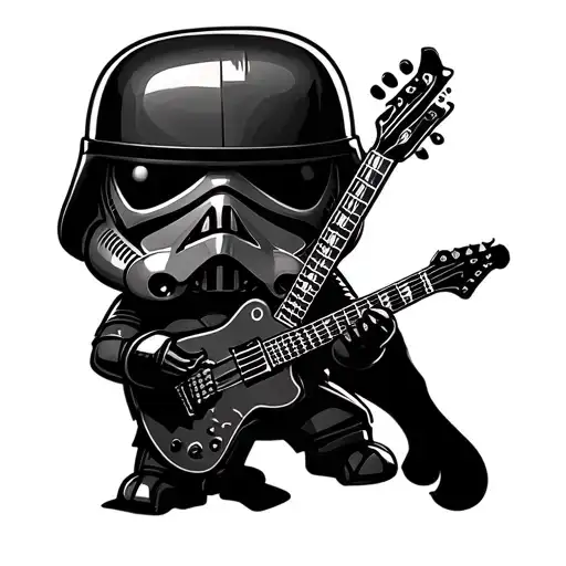 Funko Stormtrooper And Electric Guitar