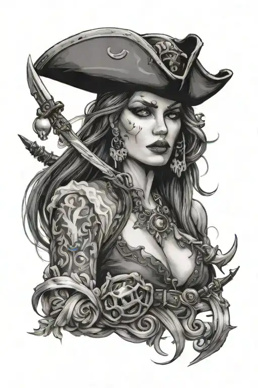 Beautiful Pirate Woman