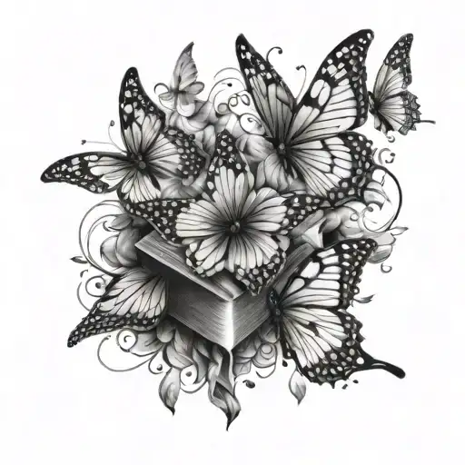 Book Butterflies Flying Together And New Life Intertwined