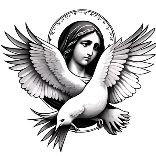Mother Mary 2 Doves
