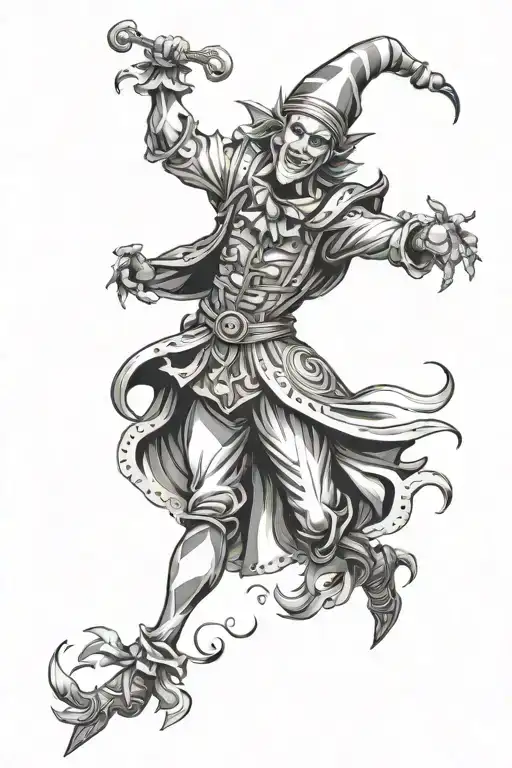 Dancing Gothic Jester