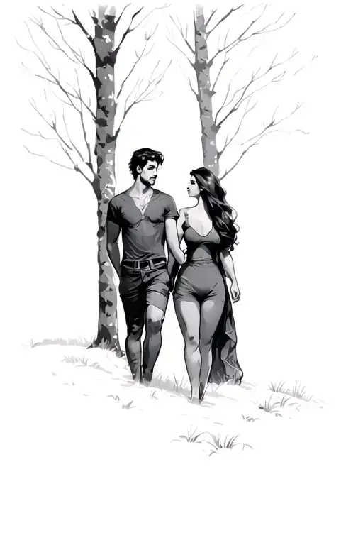 A Couple In The Woods