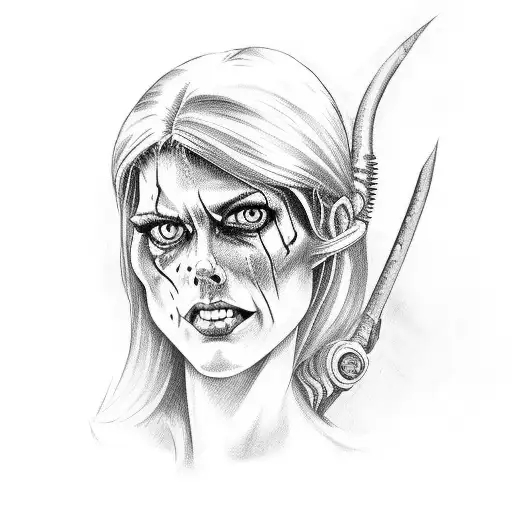 Linda From Evil Dead As A Pinup