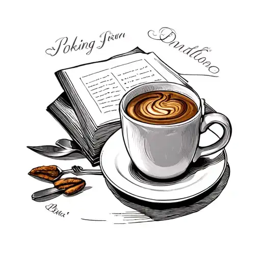 Coffee And Book And Baking