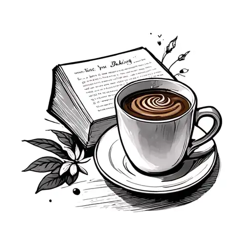 Coffee And Book And Baking