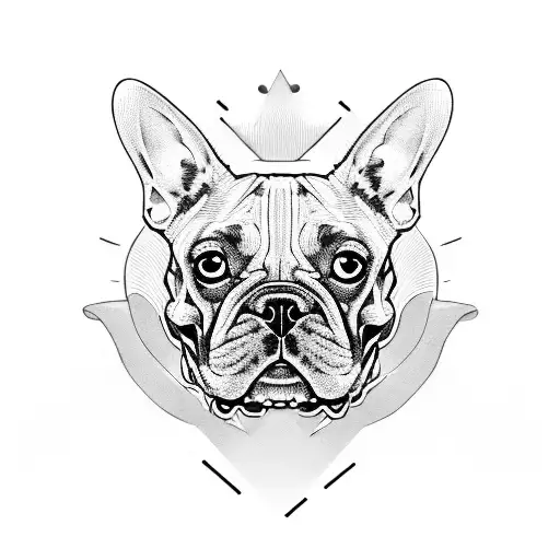 French Bulldog Skull Evil Scary