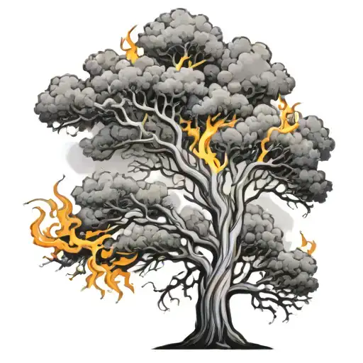 Tree In Flames