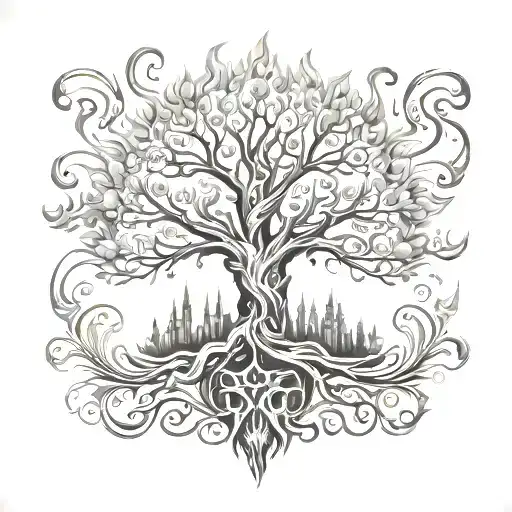 Tree Of Life In Flames