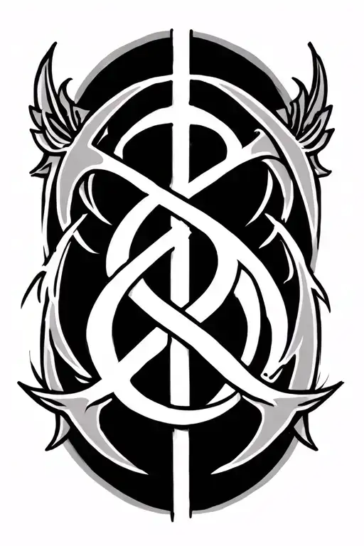 Religious Symbol Intertwined