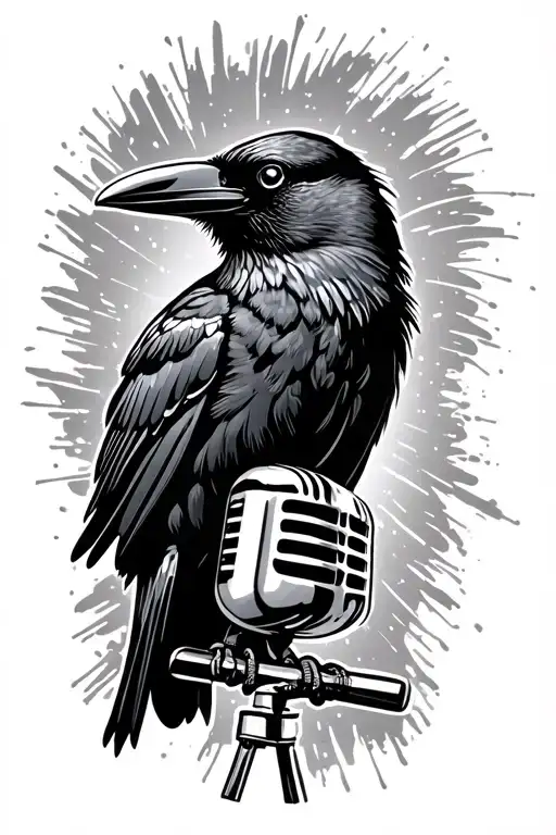 Crow Singing Into 50S Mic Vintage Shure