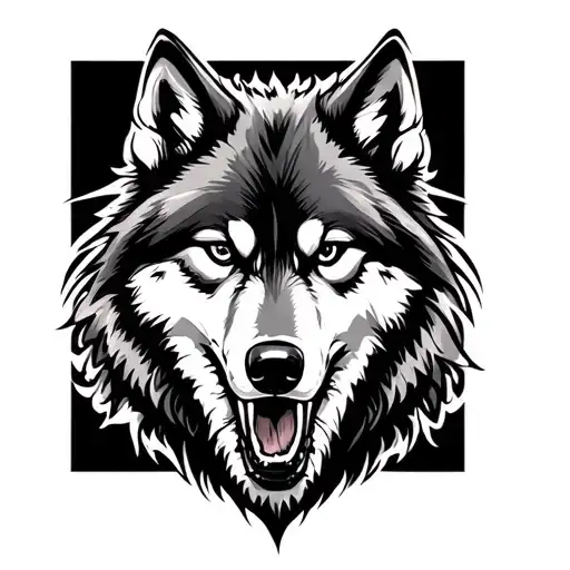 A Wolf Tattoo And Wrestling Sport That