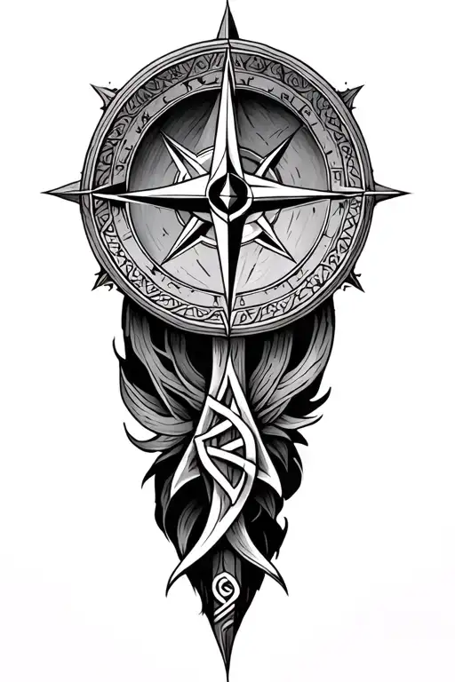Viking Compass Rune