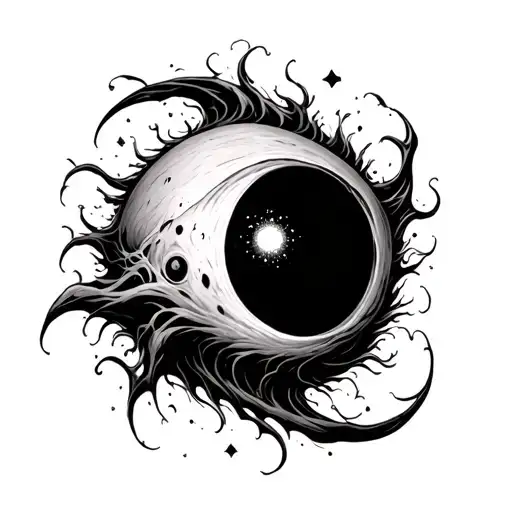 Plannet Swallowed By Black Hole