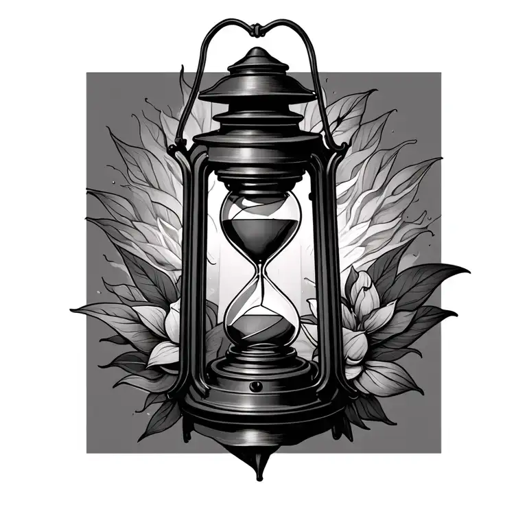 Lantern With Hourglass
