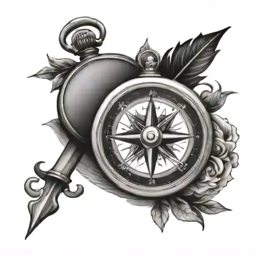 Compass With The Name Clyde