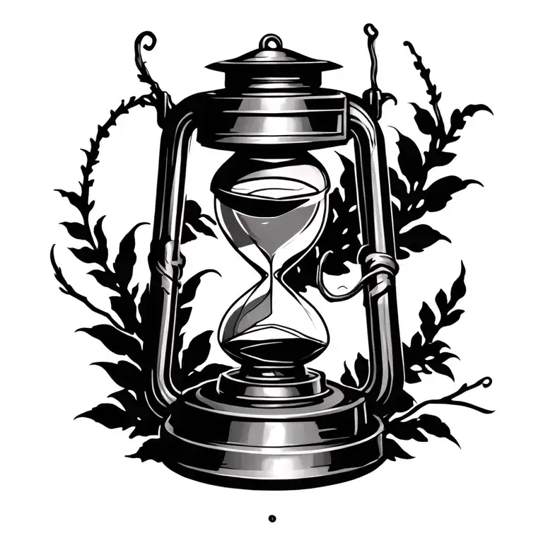 Lantern With Hourglass