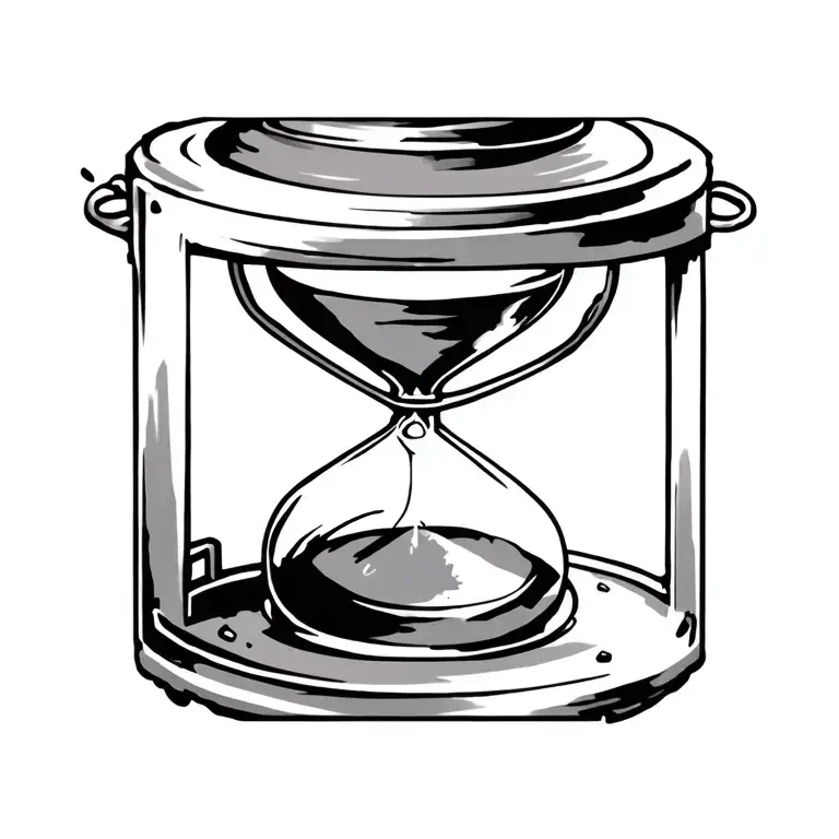 Lantern With Hourglass