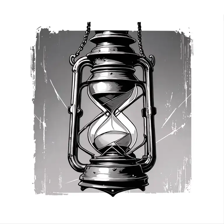 Lantern With Hourglass