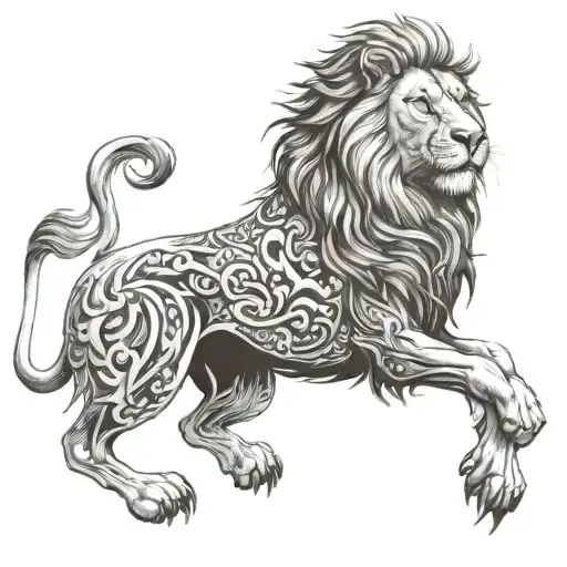 Outside Riding Lion Inside