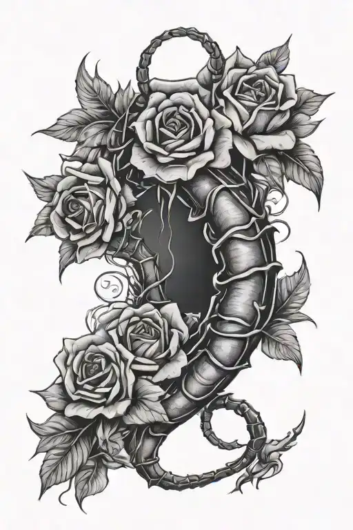 Scorpio And Roses Dark For Cover