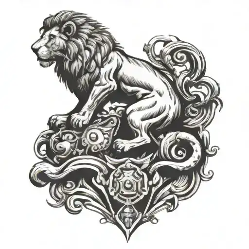 Outside Riding Lion Inside