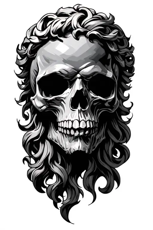 Skull Greek God