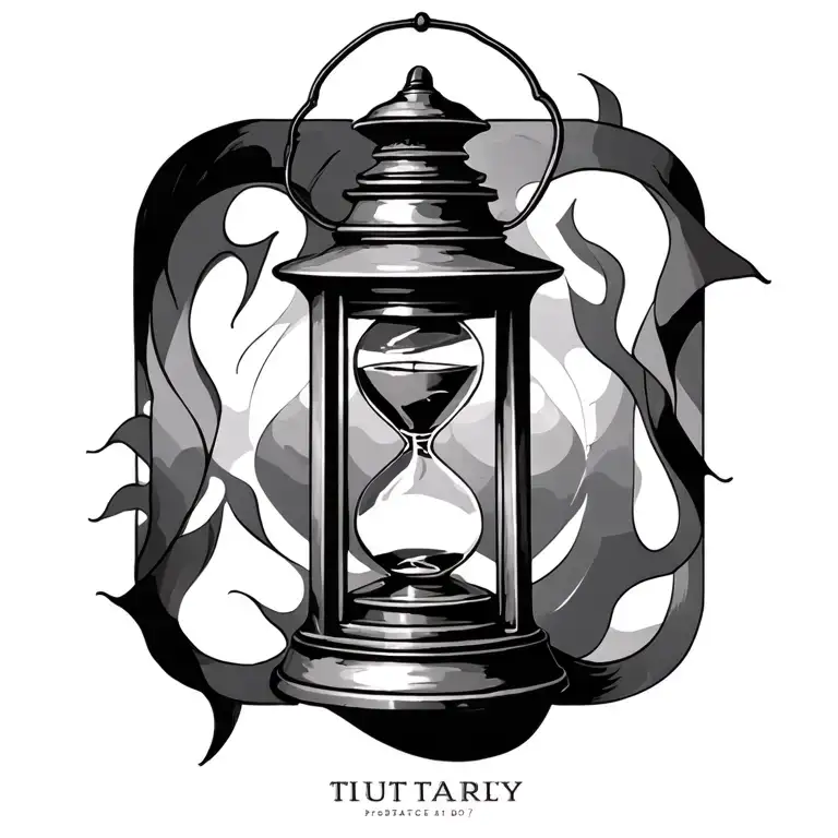 Lantern With Hourglass