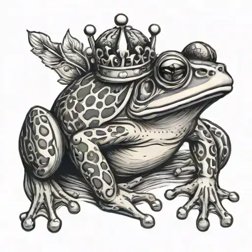 Cute Frog With Crown