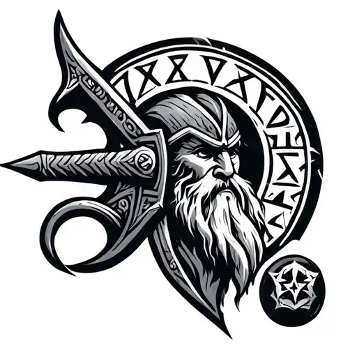 Viking Runes Odin