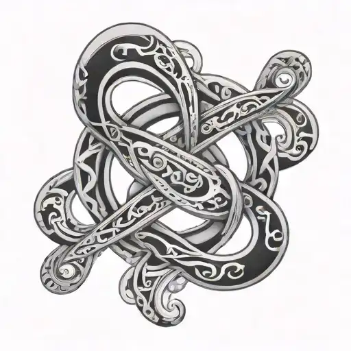 Infinity Symbol Cyber Sigilism Style